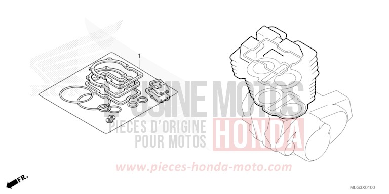 DICHTUNG SATZ A von Africa Twin Mechanik GRAND PRIX RED (R380B) von 2022